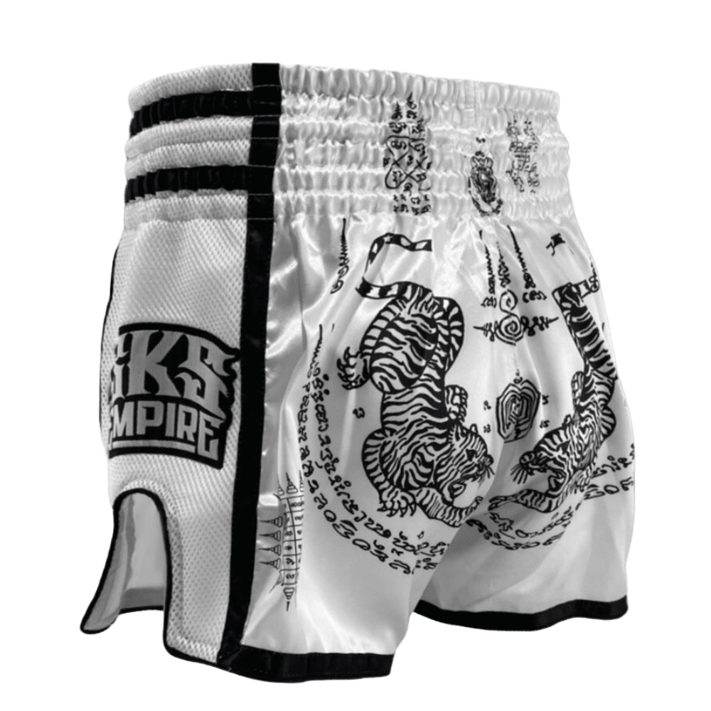 SKS White Sakyant Muay Thai Shorts Muay Thai Shorts SKS