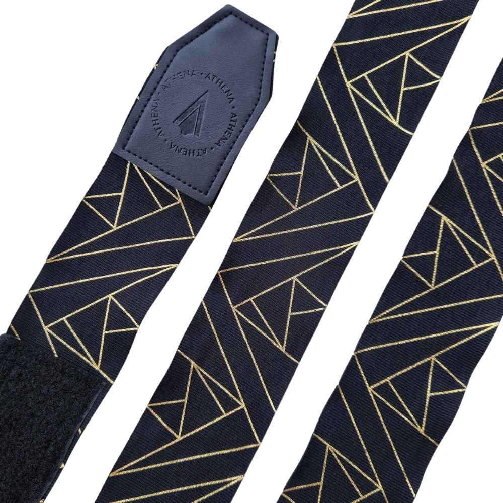 Athena Eris Black Hand Wraps unrolled