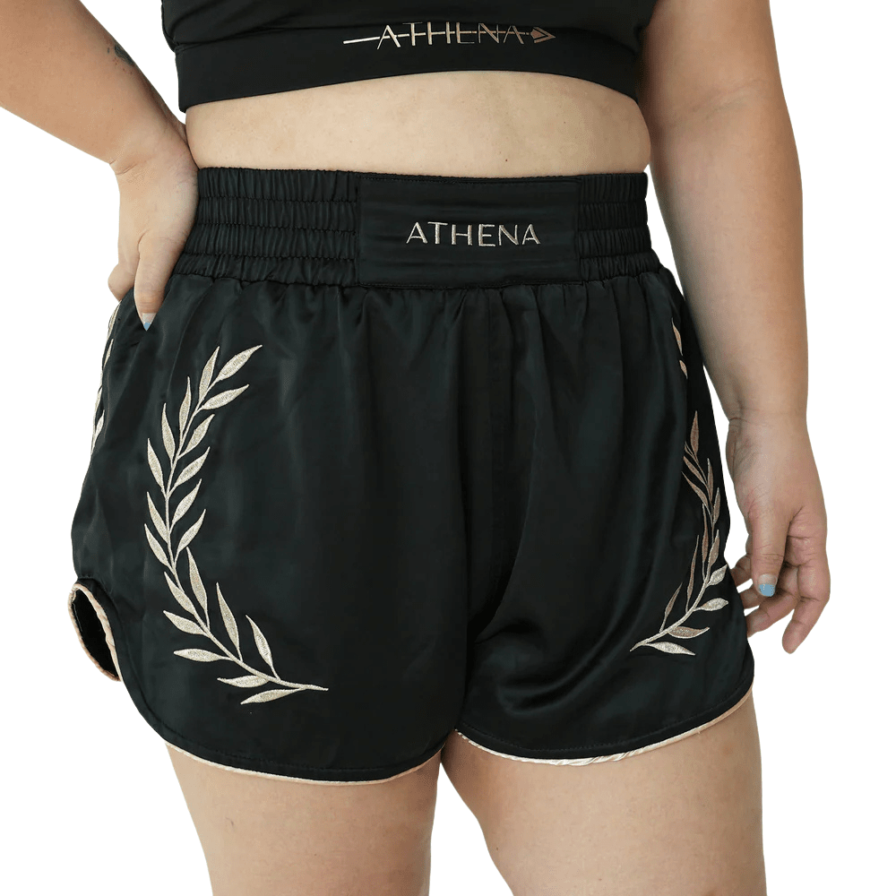 Athena Black Muay Thai Shorts – MMA Fight Store