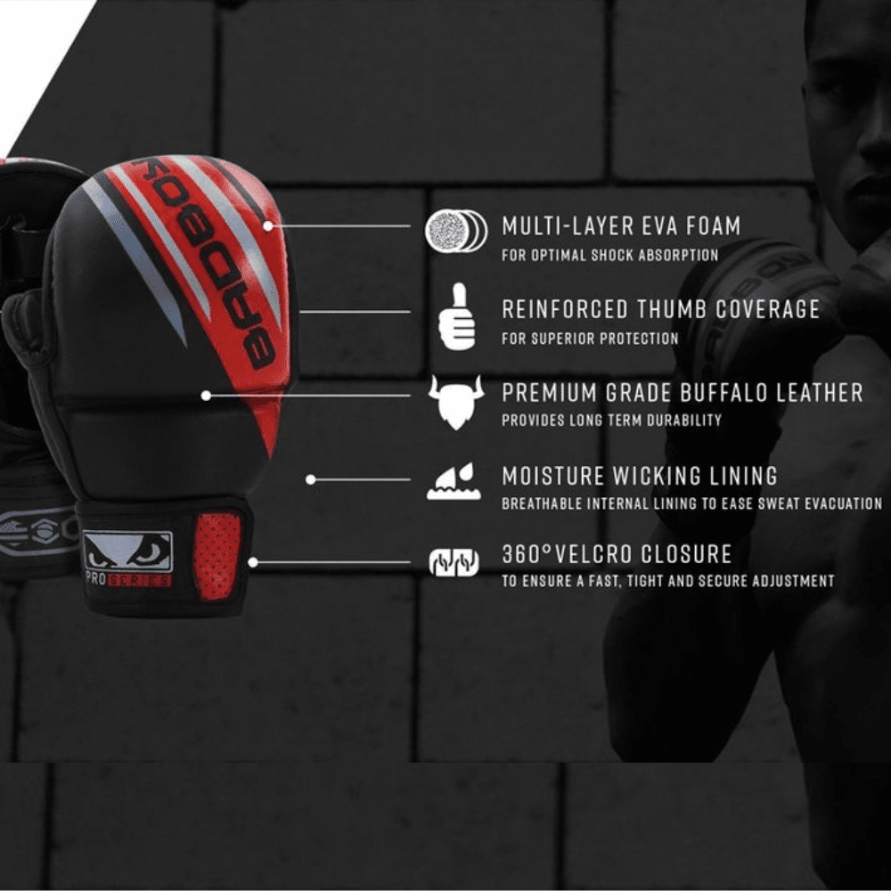 Bad Boy Pro Series Advanced 7oz MMA Sparring Gloves Hybrid Gloves Bad Boy