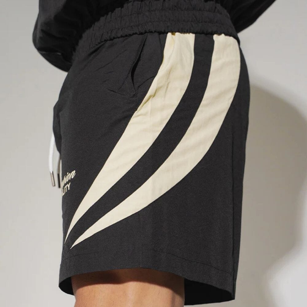Engage Champion Mentality Track Shorts Black/White Training Shorts Engage