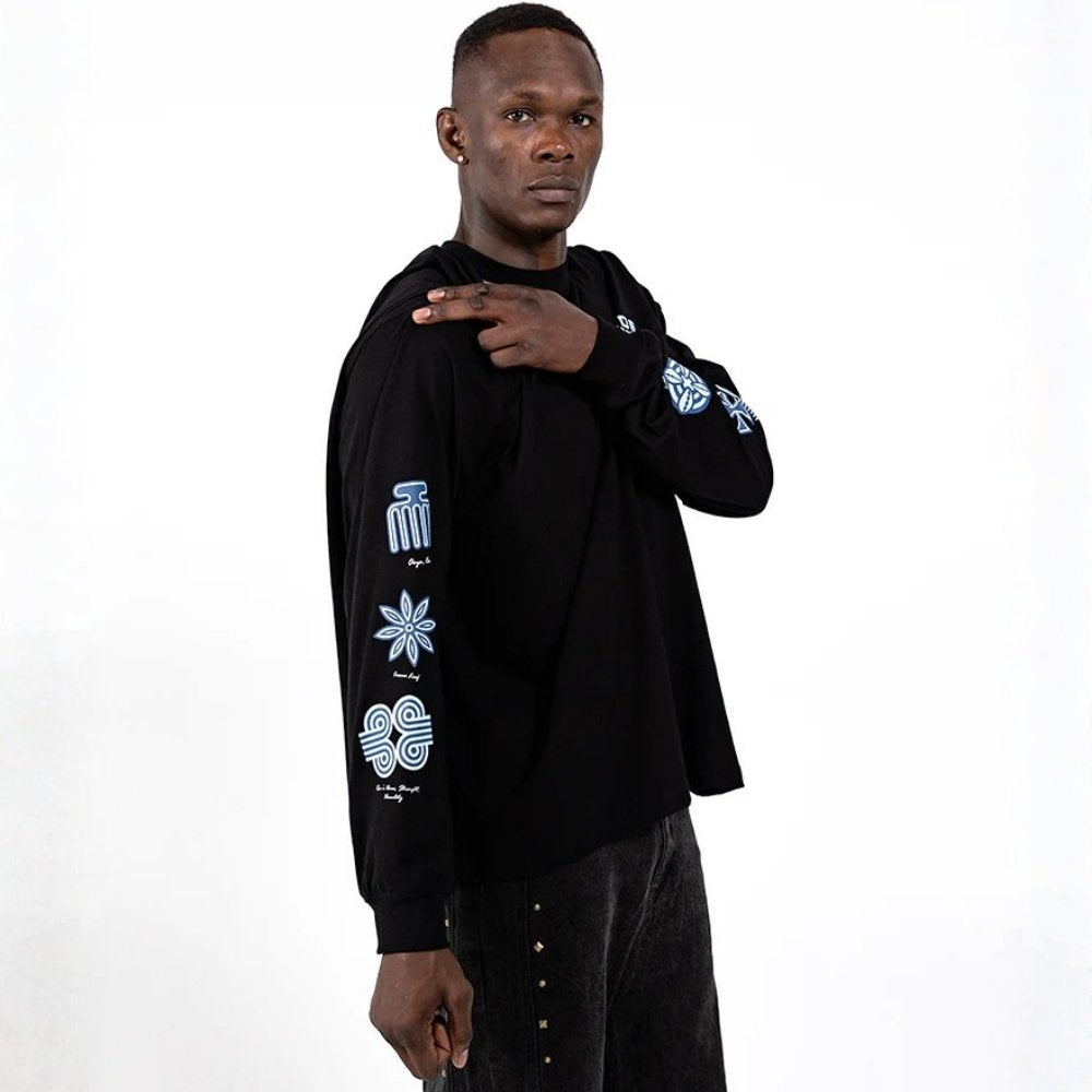 Engage Daily Paper x Adesanya Long Sleeve T-Shirt Black