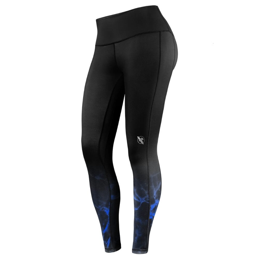 Hayabusa UFC BJJ Womens Leggings Black/Blue Spats Hayabusa Black/Blue X Small