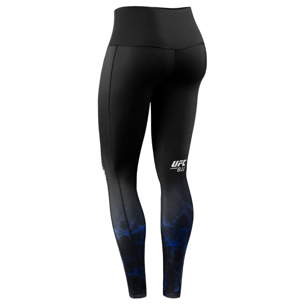 Hayabusa UFC BJJ Womens Leggings Black/Blue Spats Hayabusa