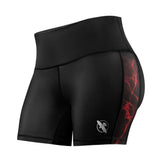 Hayabusa UFC BJJ Womens Vale Tudo Shorts Black/Red
