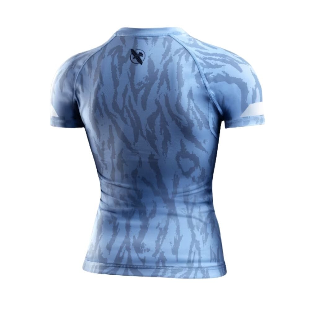 Hayabusa Womens Apex Short Sleeve Rashguard Crystal Blue Rashguards Hayabusa