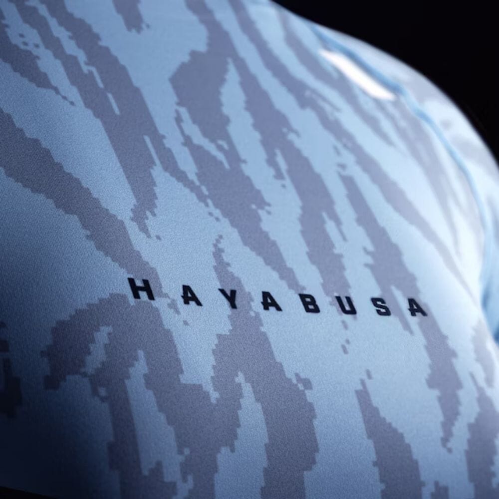 Hayabusa Womens Apex Short Sleeve Rashguard Crystal Blue Rashguards Hayabusa