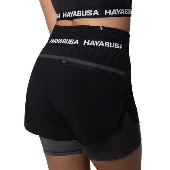 Hayabusa Womens Mid Rise Layered Shorts
