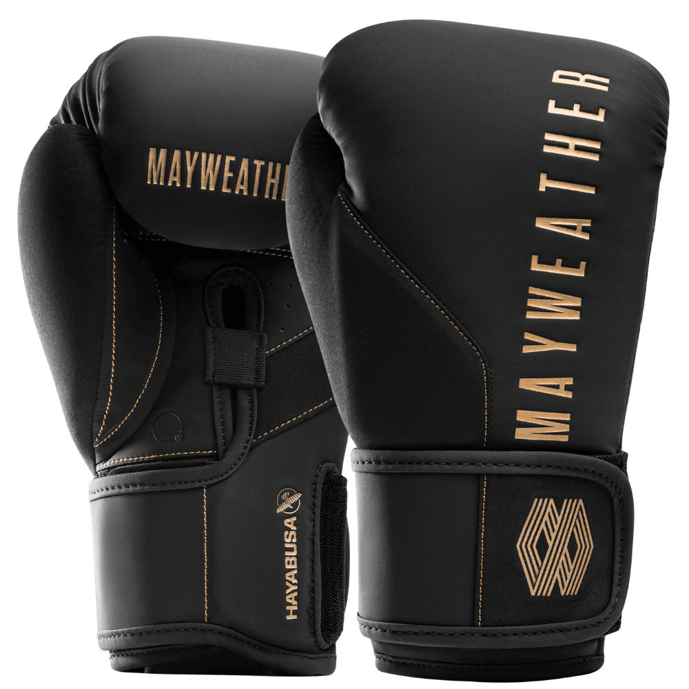 Hayabusa x Mayweather Champ Boxing Gloves Black/Gold – MMA Fight Store