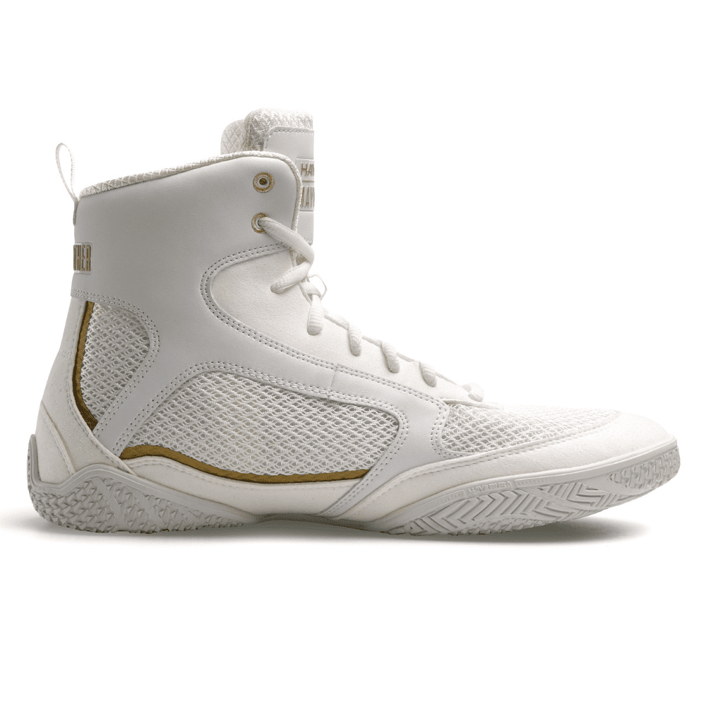 Hayabusa x Mayweather Champ Boxing Shoes White/Gold – MMA Fight Store