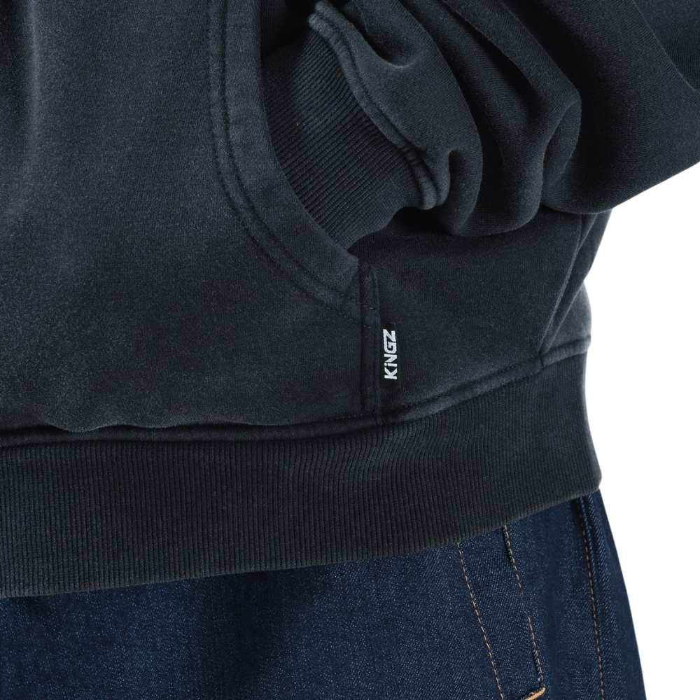 Kingz Flag Zip Up Hoodie Black