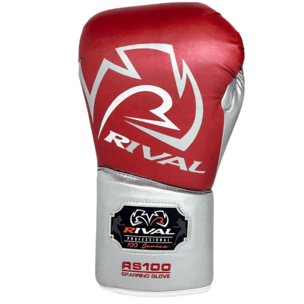 Rival RS100 Professional Sparring Gloves Red/Silver – MMA Fight Store