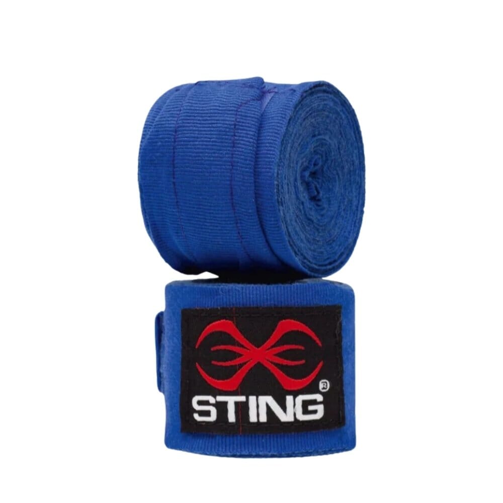 Sting Elasticised 4.5M Hand Wraps Blue Hand Wraps Sting Blue 4.5m