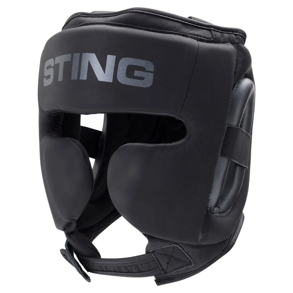 Sting Viper X Gel Full Face Head Guard Black/Grey Head Guards Sting