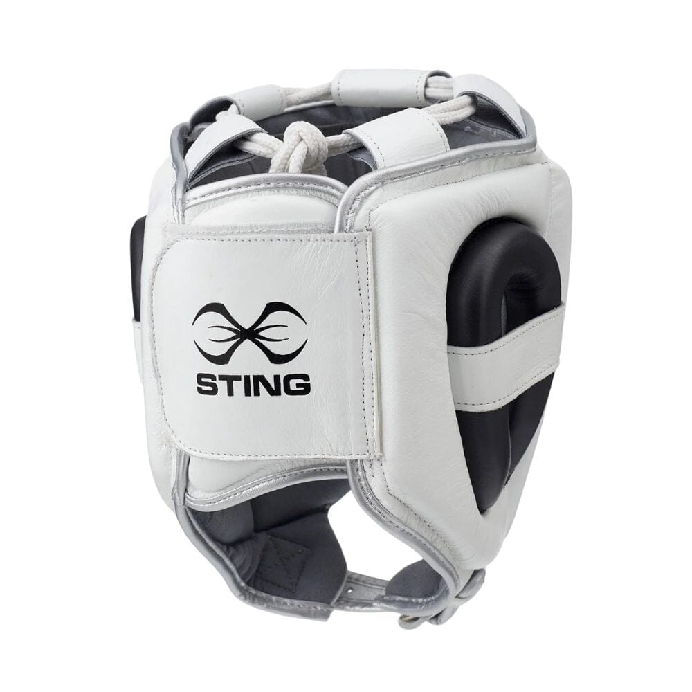 Sting Viper X Gel Full Face Head Guard White/Black Head Guards Sting