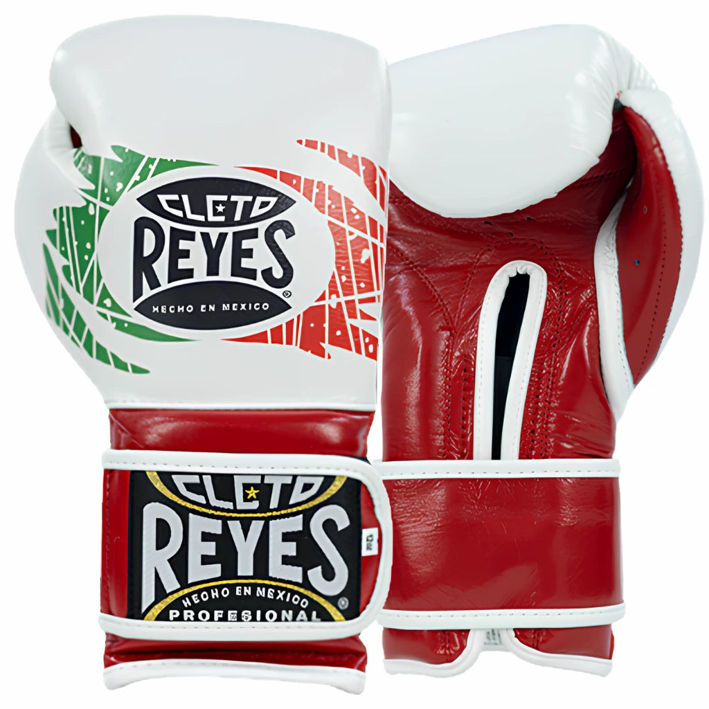CLETO REYES ボクシンググローブ ホワイト12oz Cleto Reyes Mexican Flag Training Boxing Gloves White – MMA Fight