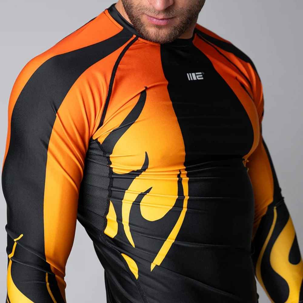 Engage Nebula Long Sleeve Rashguard Orange