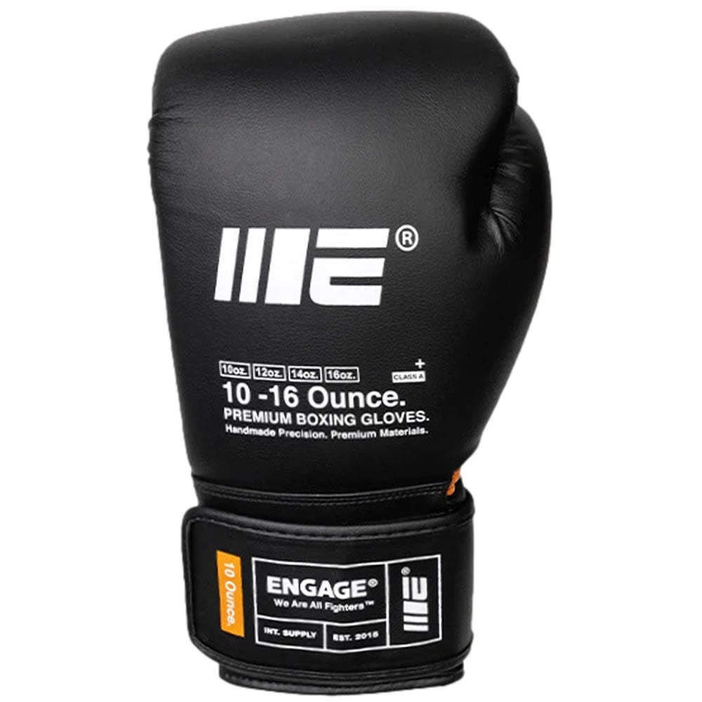 Engage W.I.P Series Strap Boxing Gloves Black Top