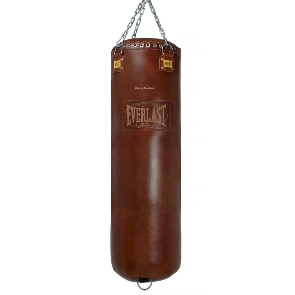 Everlast 1910 Pro Leather Heavy 4ft Bag Vintage Brown