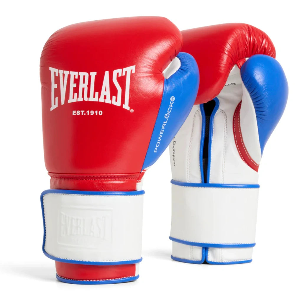 Everlast Powerlock Pro OG Boxing Gloves Red/White/Blue – MMA Fight