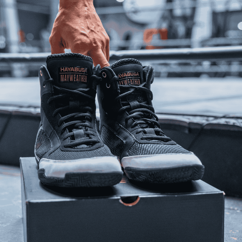 Hayabusa x Mayweather Champ Boxing Shoes Black/Gold – MMA Fight Store