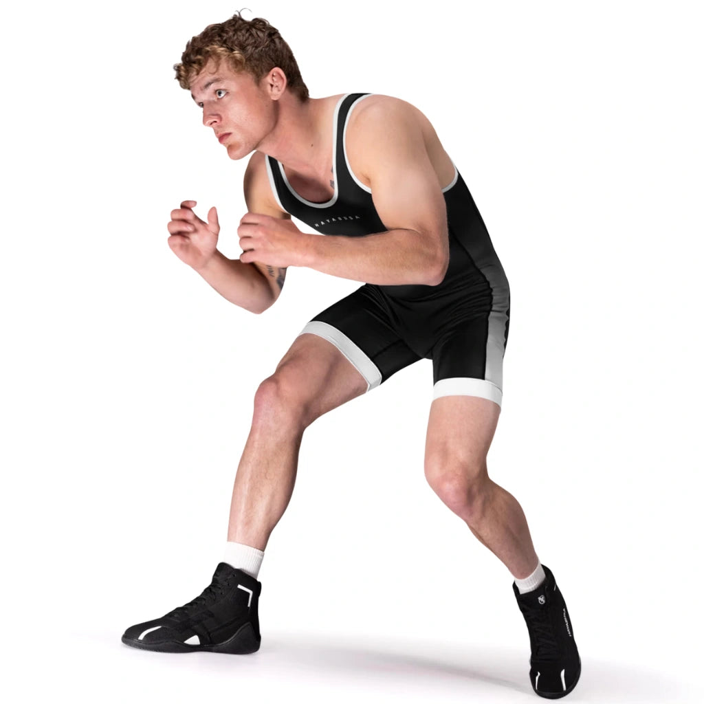 Hayabusa Mens Surge Wrestling Singlet Black — view 6