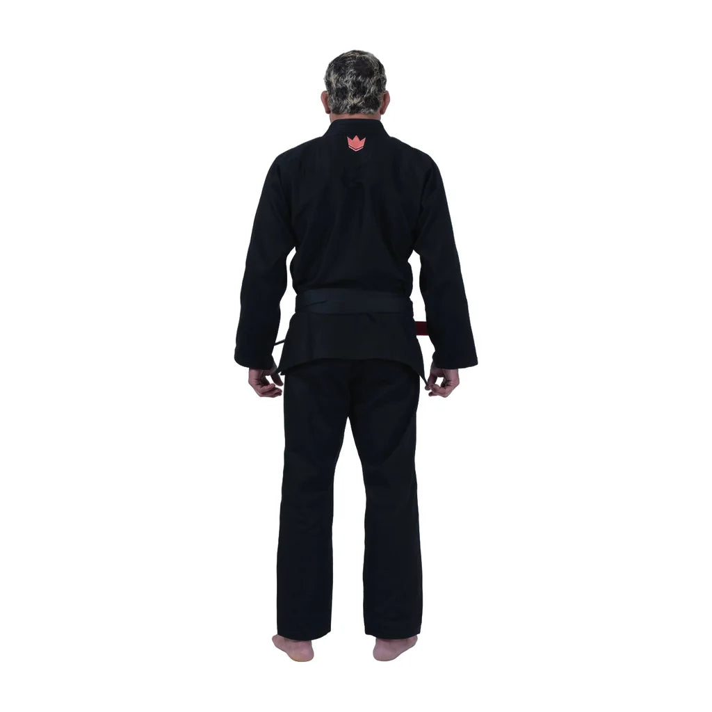 Kingz Mens The One V2 Guava Jiu Jitsu Gi Black/Peach — back