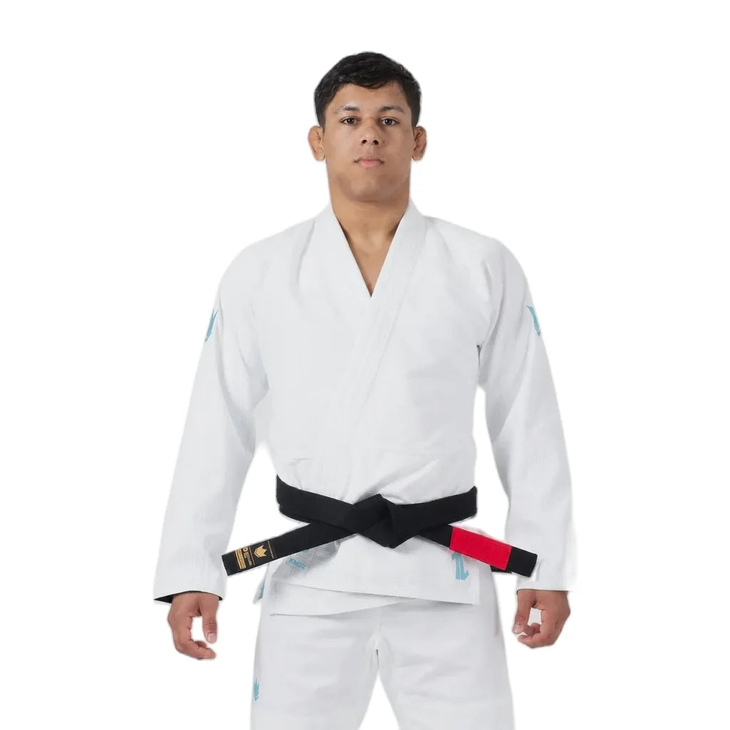 Kingz Mens The One V2 Sky Blue Jiu Jitsu Gi Blue/White — front