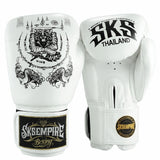 SKS White Sakyant Muay Thai Gloves