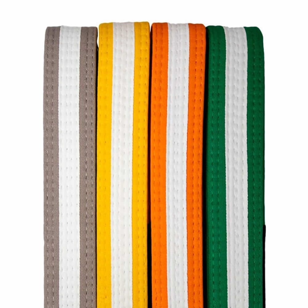 Tatami IBJJF Kids Rank Belt With White Stripe Grey BJJ Belts Tatami Fightwear
