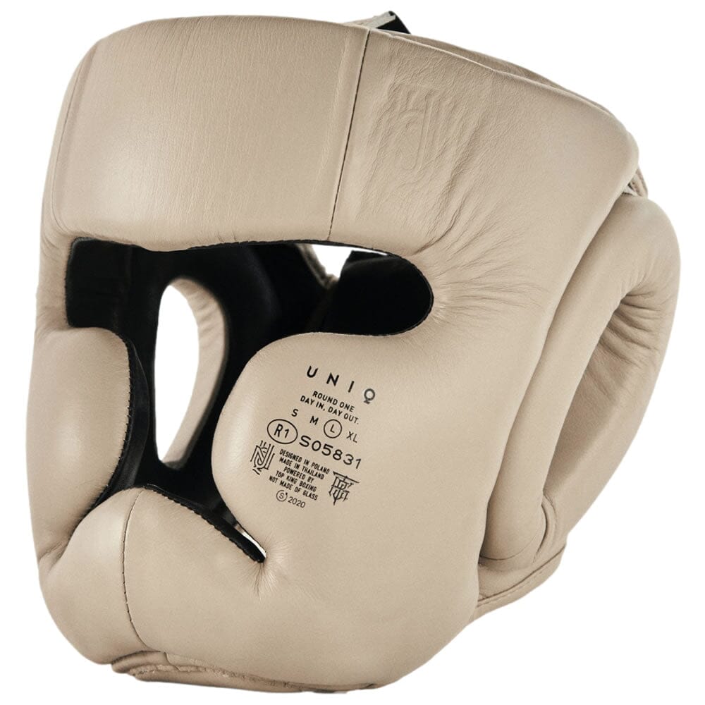 UNIQ Full Coverage Classic Boxing Head Guard Beige – MMA Fight Store