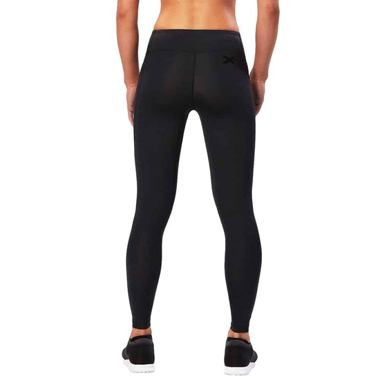2XU Mid Rise Compression Tights Black/Dotted Back