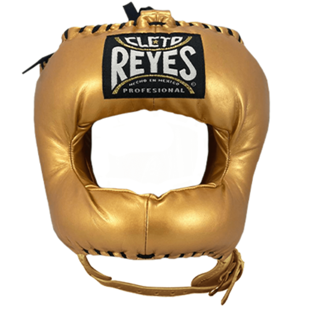 CLETO REYES ゴールド ヘッドギア Cleto Reyes Traditional Head Gear with Nylon Face Bar Gold – MMA