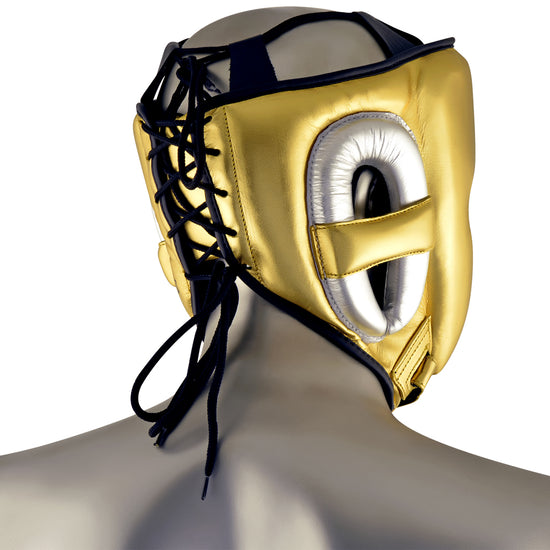 adidas adiStar Pro Leather Head Guard Metallic Gold Side