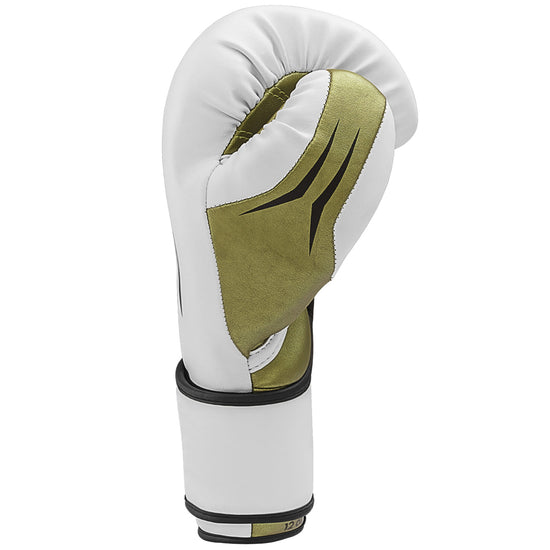 adidas Tilt 350 Pro Training Gloves Hook and Loop White/Gold Thumb