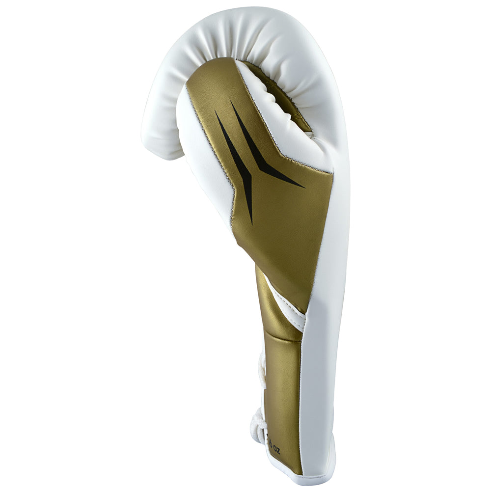 adidas Tilt 350 Pro Training Gloves Lace Up White/Gold Thumb
