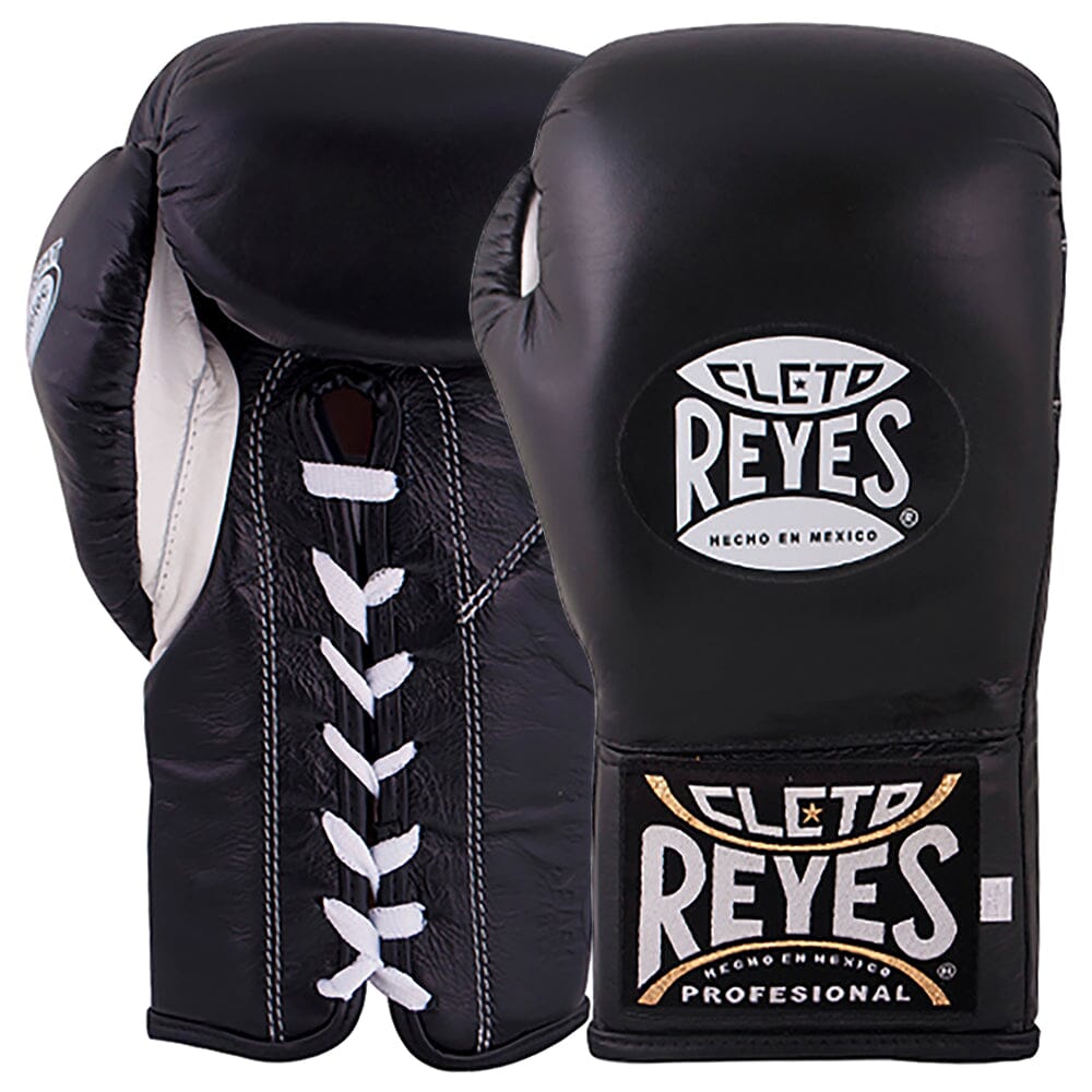 Cleto Reyes Official Safetec Gloves Black | Lace-Up Mexico – MMA
