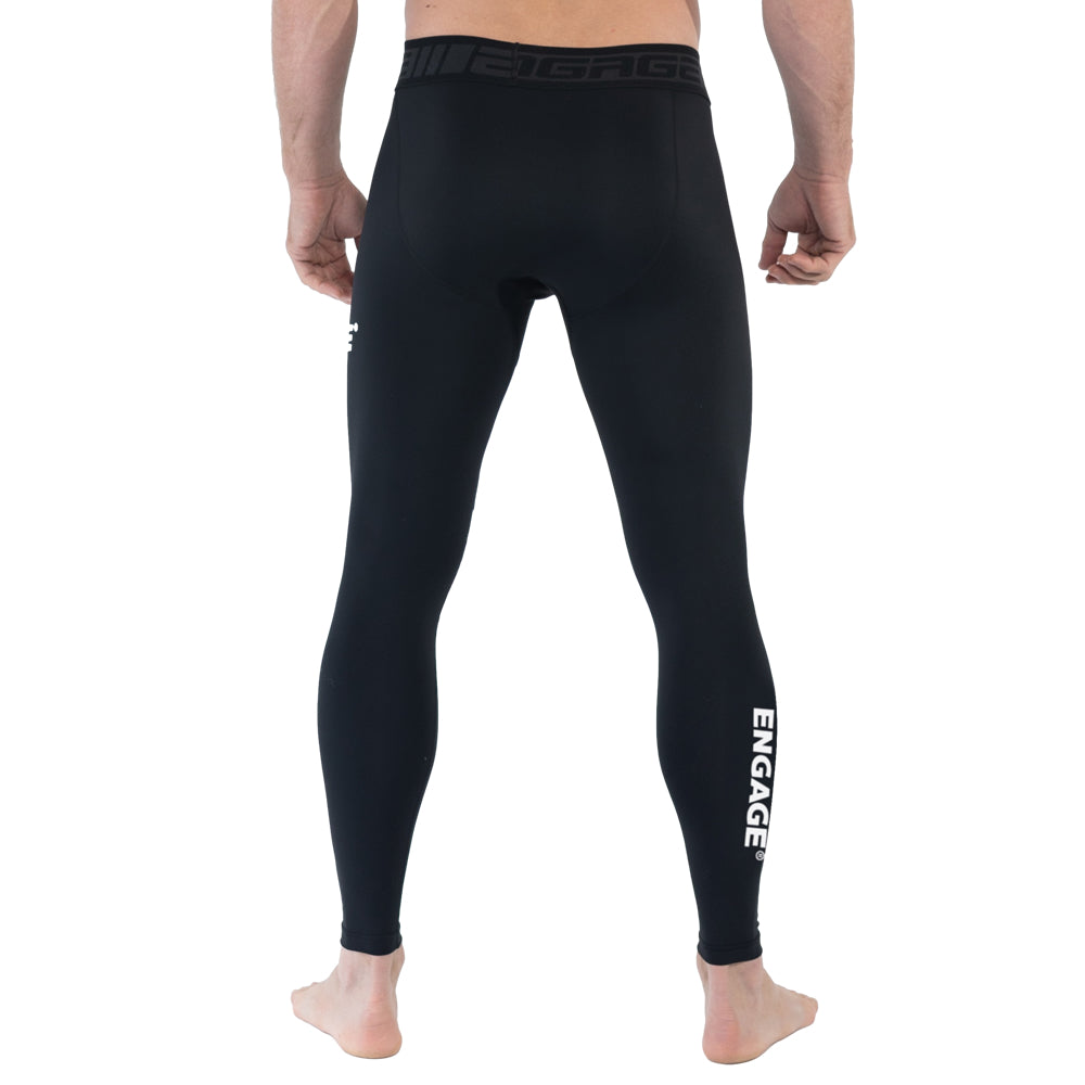 Engage Essential Series Compression Spats Black Back