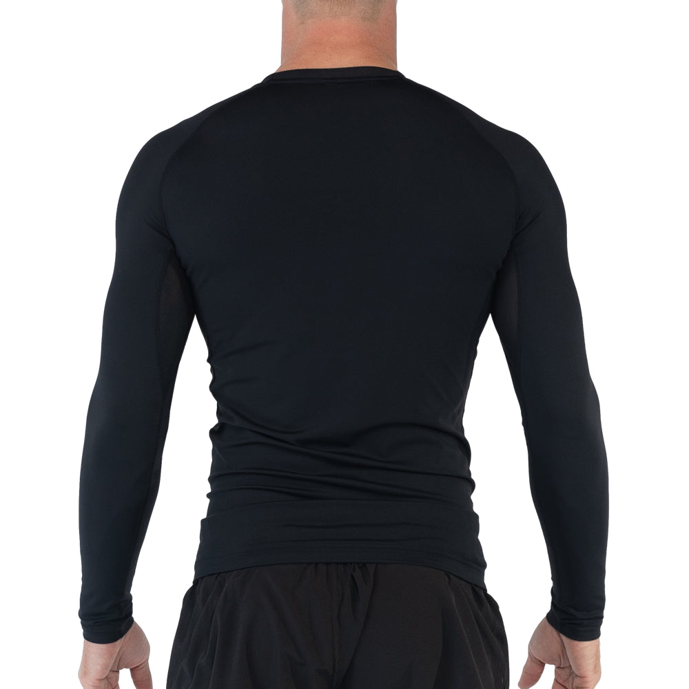 Engage Essential Series Long Sleeve Rashguard Black Back