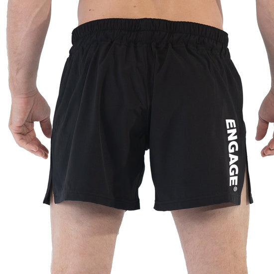 Engage Essential Series MMA Hybrid Shorts Black Back