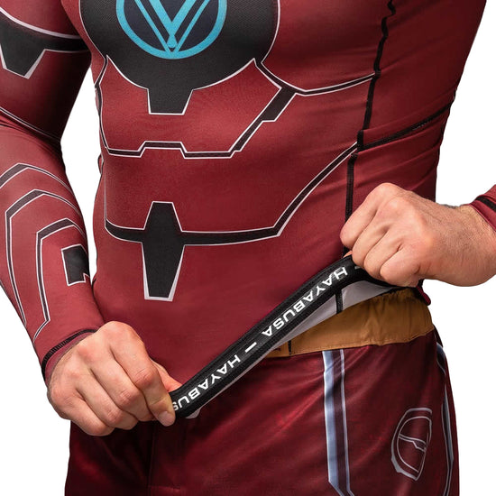 Hayabusa Marvel Iron Man Long Sleeve Rashguard Band