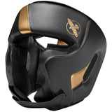 Hayabusa T3 Chinless Boxing Headgear Black/Gold