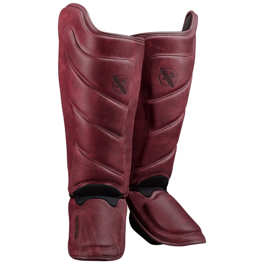 Hayabusa T3 LX Shin Guards Crimson Burgundy – MMA Fight Store