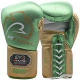 Rival RS100 Small-Fit Professional Sparring Gloves Green/Gold
