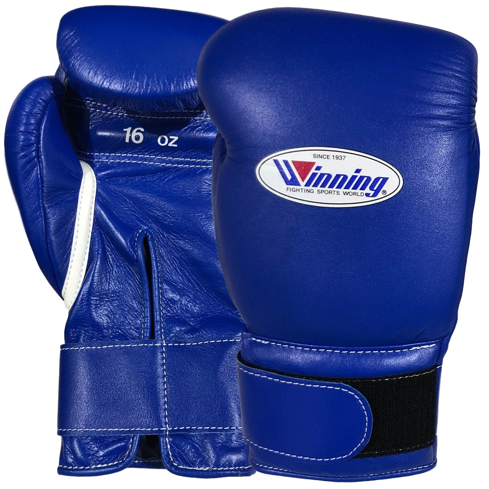 Winning MS- Velcro Boxing Gloves Blue
