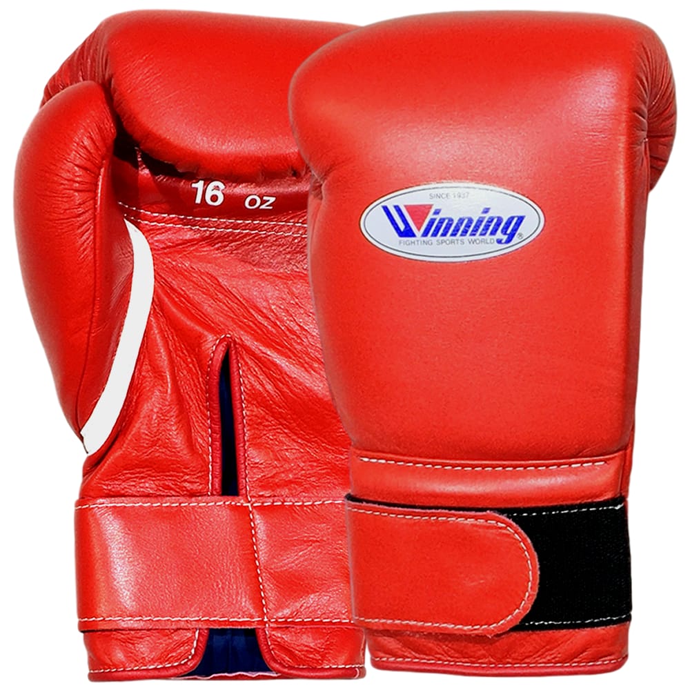 Winning MS- Velcro Boxing Gloves Red