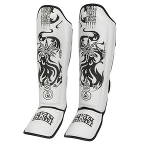 SKS Rift Legacy Muay Thai Shin Guards White Shin Guards SKS White/Black Small 