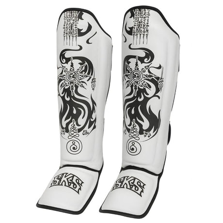 SKS Rift Legacy Muay Thai Shin Guards White Shin Guards SKS White/Black Small 
