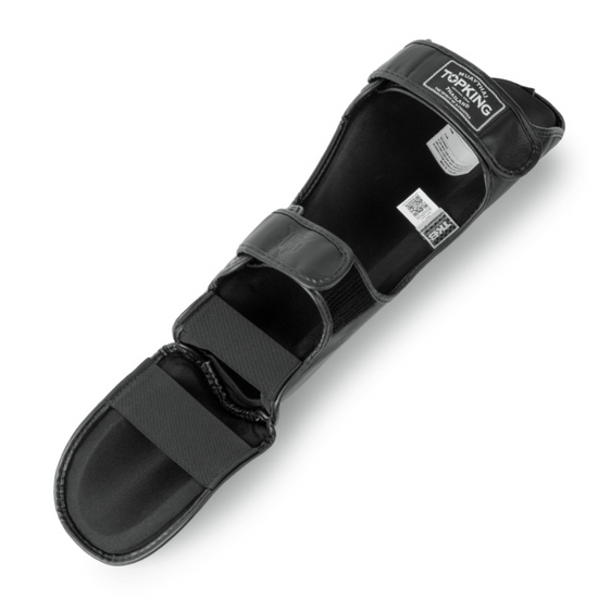 Top King Pro Leather Muay Thai Shin Guards