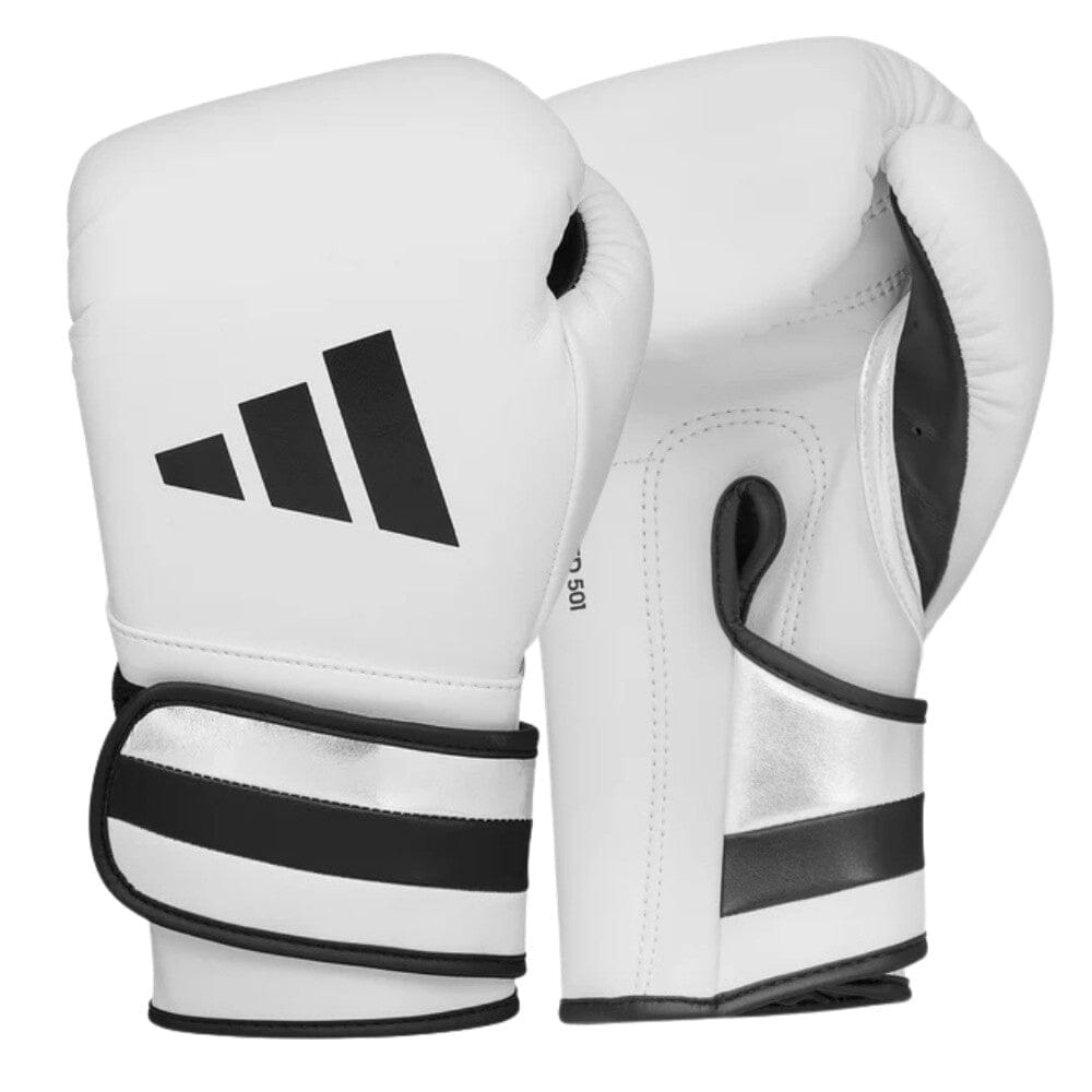 Adidas Adispeed 501 Pro Boxing Gloves White/Black Boxing Gloves Adidas White/Black 12oz 
